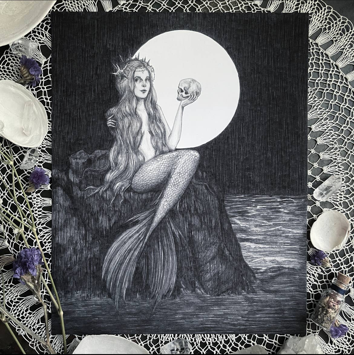 "Ondine" Fine Art Print, 10" x 8" - Shop at Persephone's Hearth