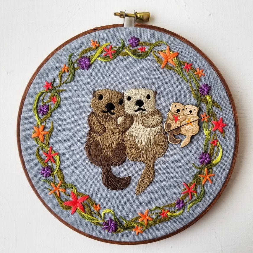 Otterly Adorable Enamel Needle Minder - Shop at Persephone's Hearth
