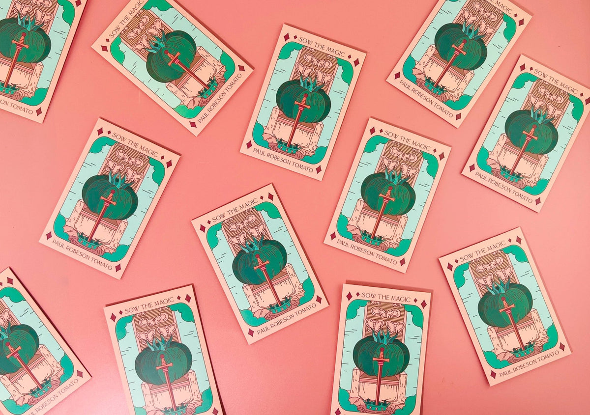 Paul Robeson Tomato Tarot Garden Seed Packet - Shop at Persephone's Hearth