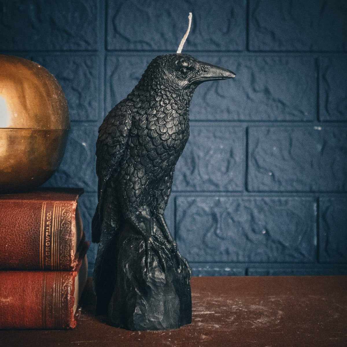 Perched Raven Candle - Shop at Persephone's Hearth