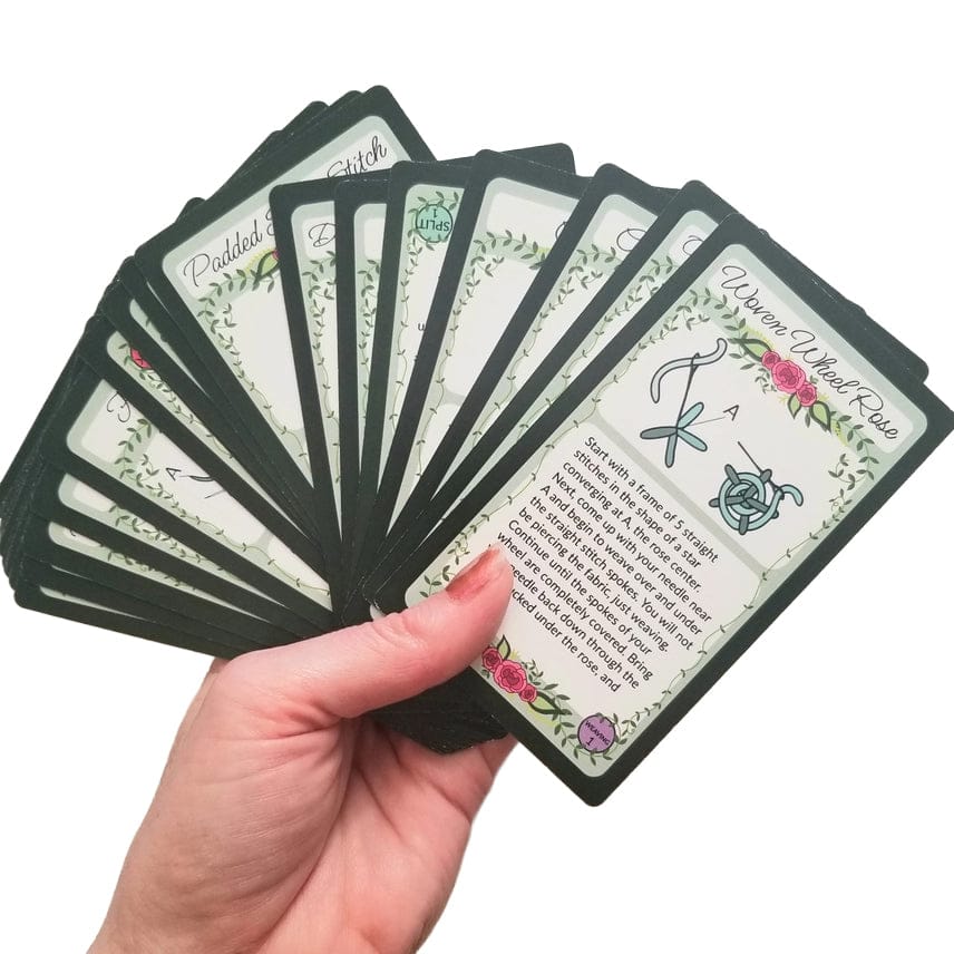 Persephone's Hearth Embroidery Guide Embroidery Stitch Companion Cards