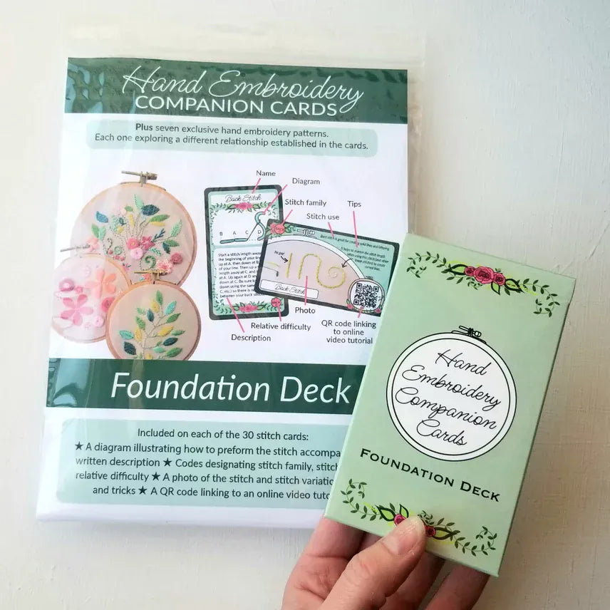 Persephone's Hearth Embroidery Guide Embroidery Stitch Companion Cards