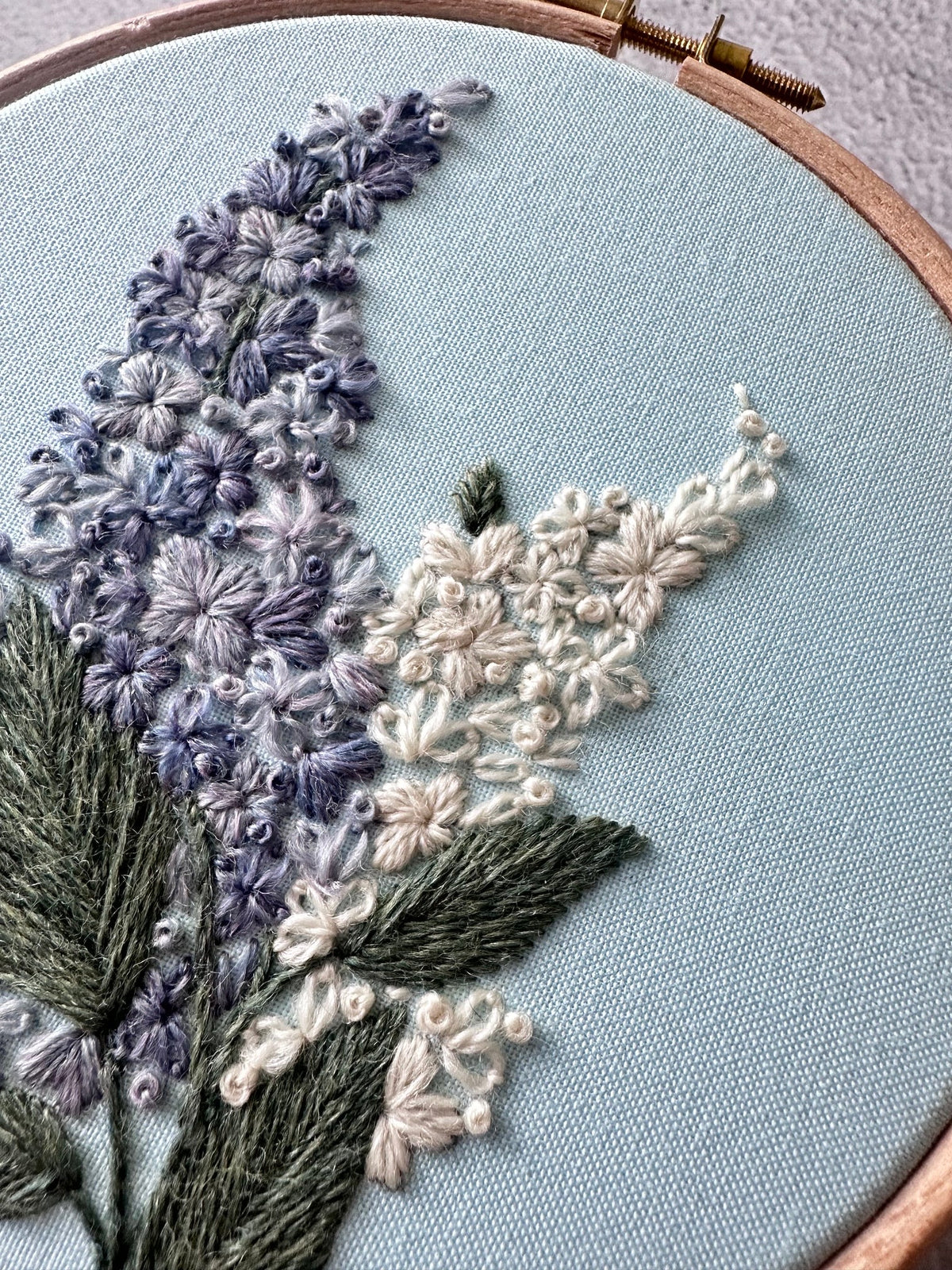 *Pre-order* 5" Beginner May Flowers Embroidery Kit - Shop at Persephone's Hearth