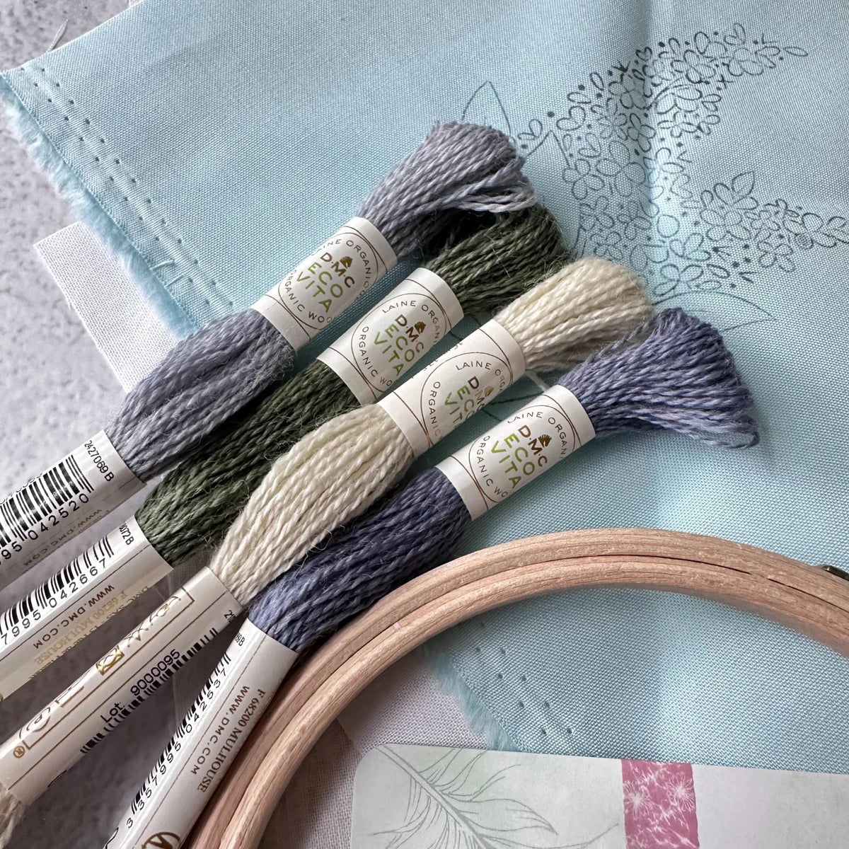 *Pre-order* 5" Beginner May Flowers Embroidery Kit - Shop at Persephone's Hearth