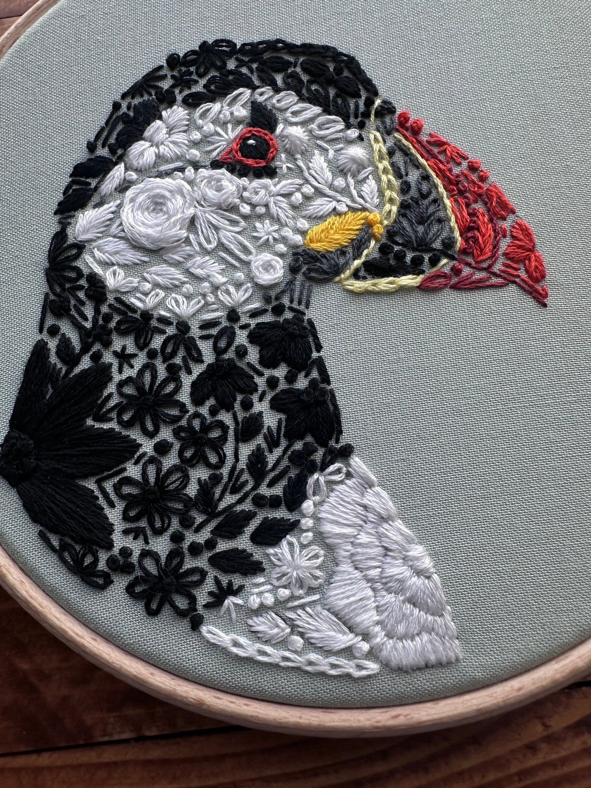 *Pre-order* 6" Sea Parrot Embroidery Kit - Shop at Persephone's Hearth