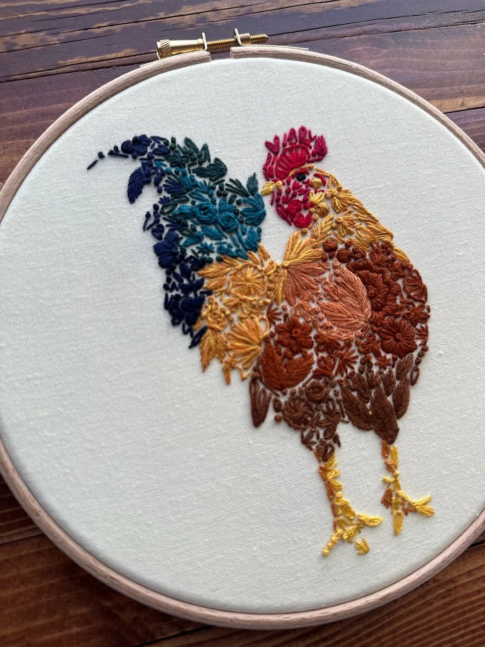 *Pre - order* 7" Fowl Play Embroidery Kit - Shop at Persephone's Hearth