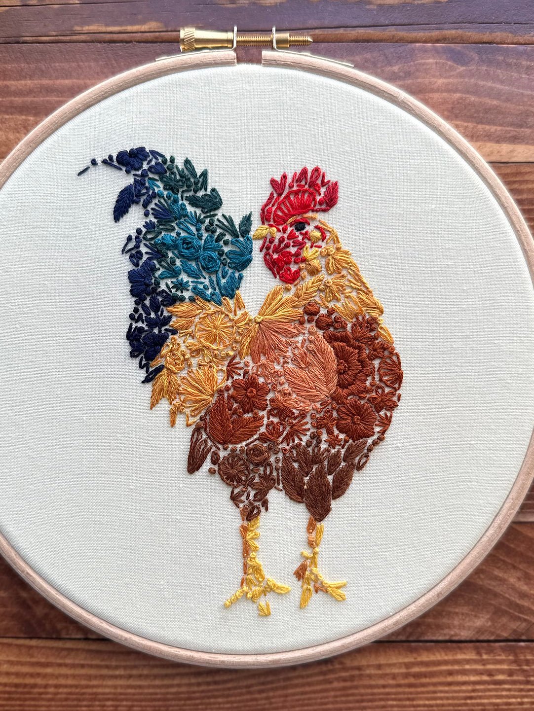 *Pre - order* 7" Fowl Play Embroidery Kit - Shop at Persephone's Hearth