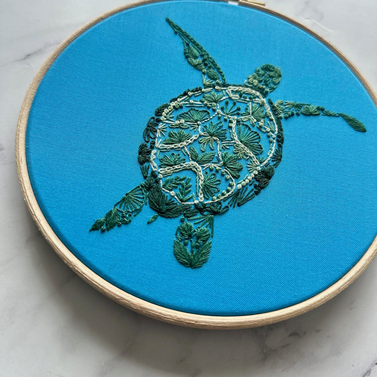 *Pre-order* 7" Turtle Time Embroidery Kit - Shop at Persephone's Hearth