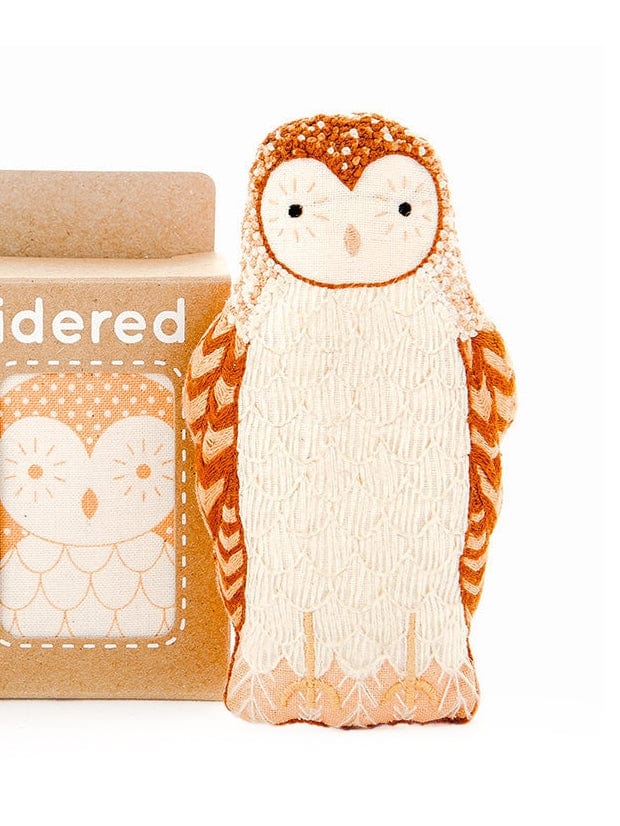 *Pre - Order* "Barn Owl" Embroidery Doll Kit - Shop at Persephone's Hearth