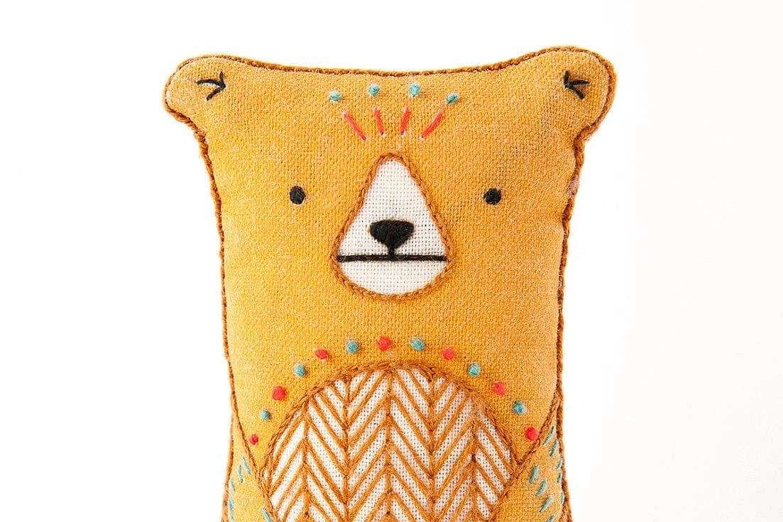 *Pre - Order* Beginner "Bear" Embroidery Doll Kit - Shop at Persephone's Hearth