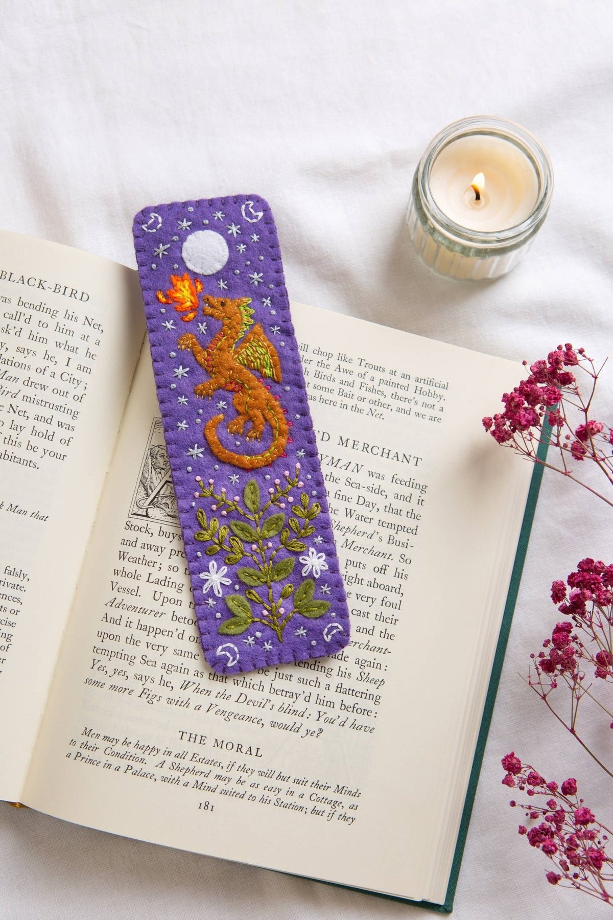 *Pre - order* Beginner Dragon Bookmark Felt Craft Kit - Shop at Persephone's Hearth