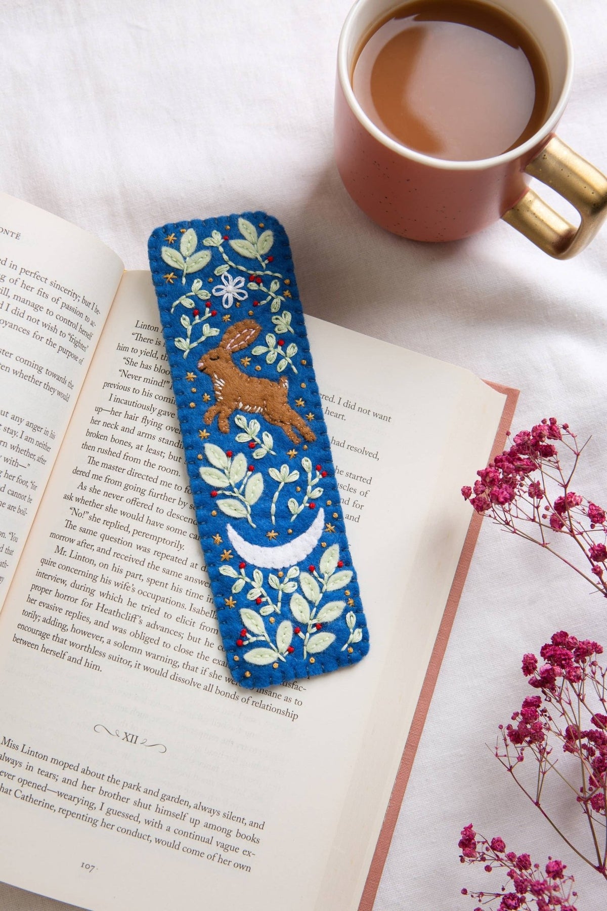*Pre - order* Beginner Hare Bookmark Felt Craft Kit - Shop at Persephone's Hearth