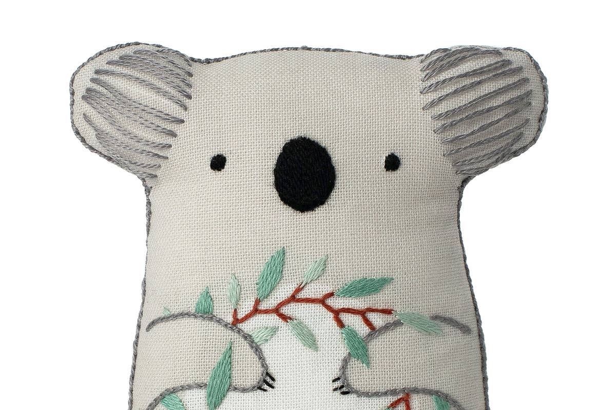 *Pre - order* Beginner "Koala" Embroidery Doll Kit - Shop at Persephone's Hearth
