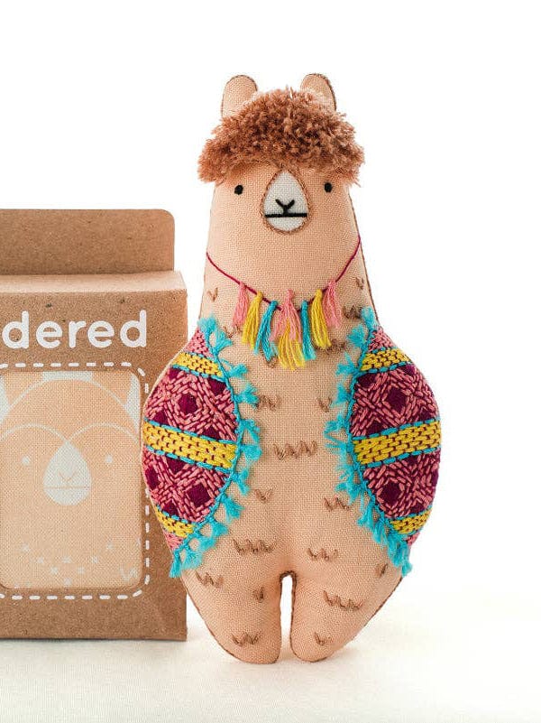 *Pre - Order* Beginner "Llama" Embroidery Doll Kit - Shop at Persephone's Hearth