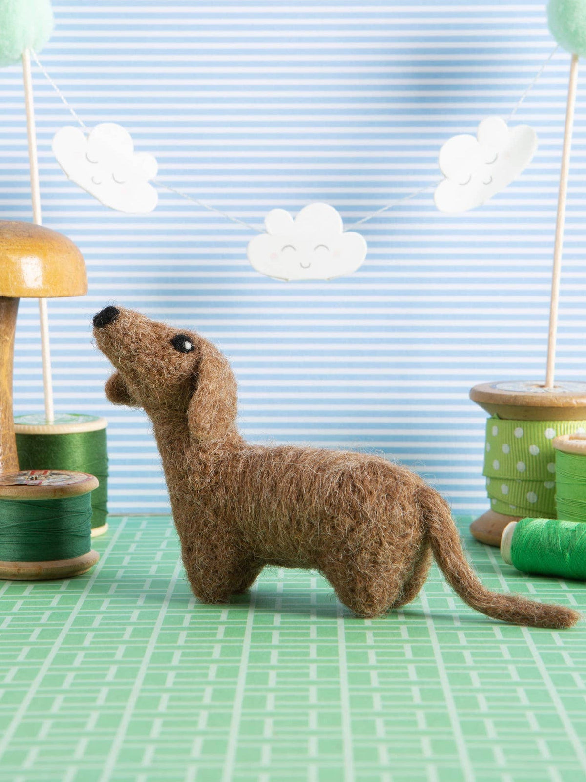 *Pre - order* Beginner Mini Dachshund Needle Felting Craft Kit - Shop at Persephone's Hearth