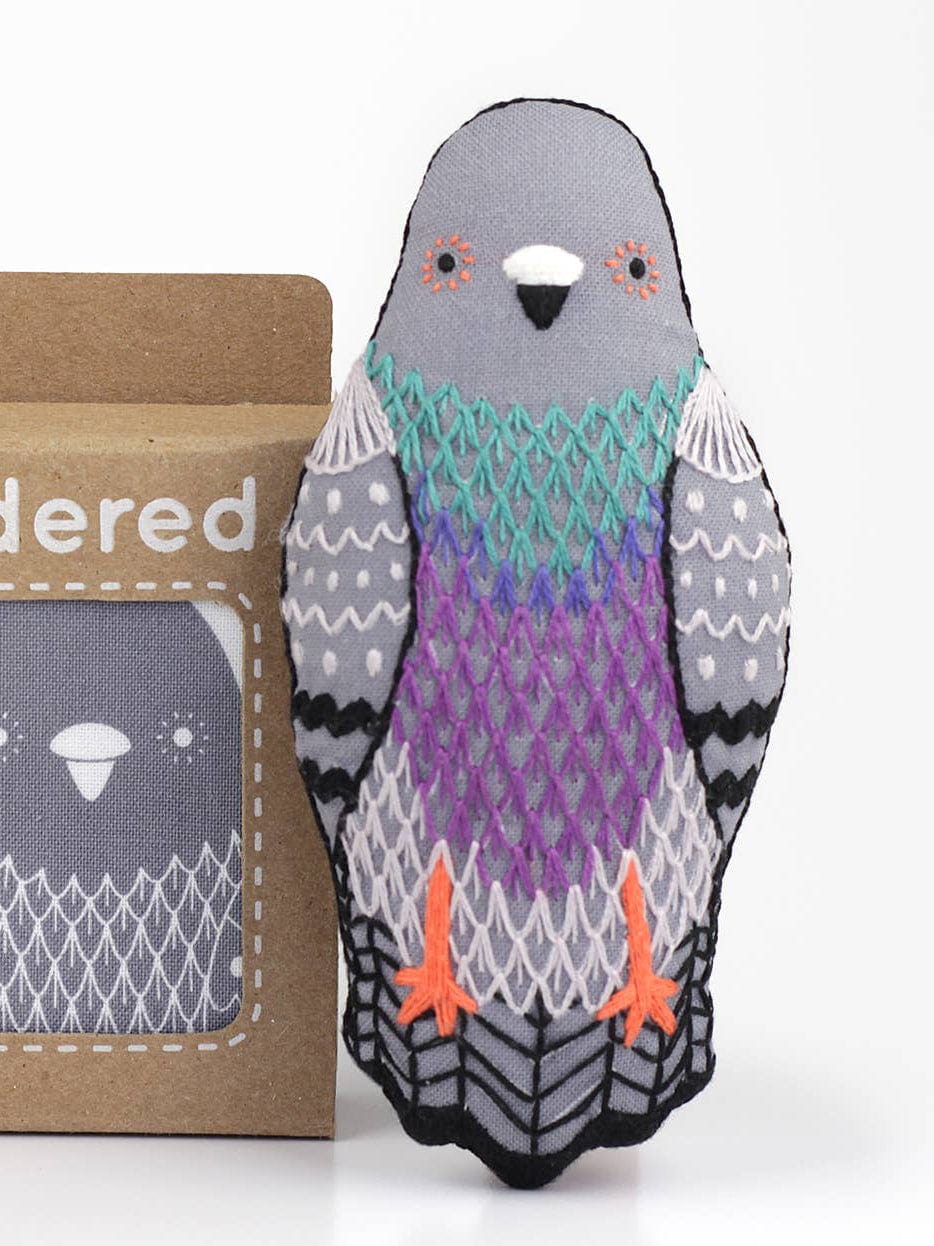 *Pre - Order* Beginner "Pigeon" Embroidery Doll Kit - Shop at Persephone's Hearth