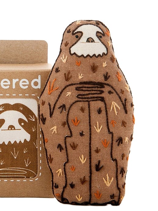 *Pre - Order* Beginner "Sloth" Embroidery Doll Kit - Shop at Persephone's Hearth