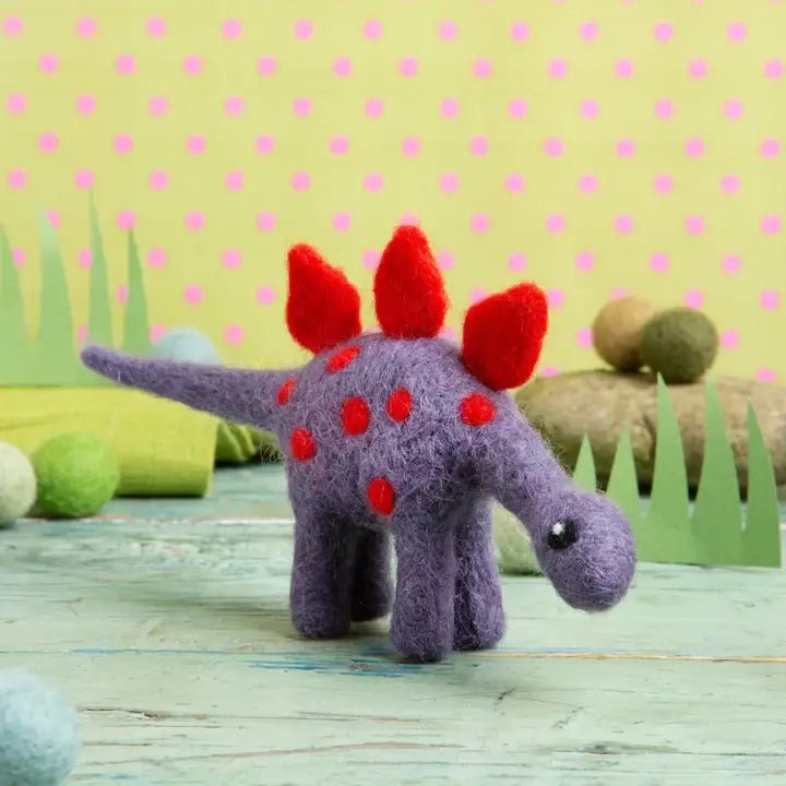 Beginner Stegosaurus Needle Felting Kit - Shop at Persephone's Hearth
