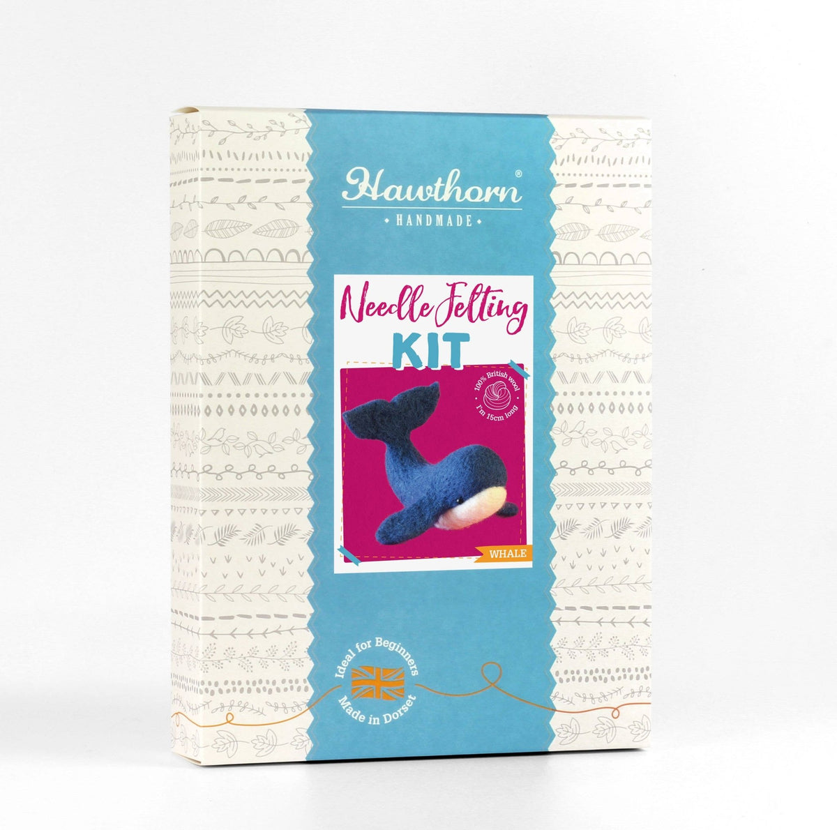 Beginner Whale Needle Felting Kit - Shop at Persephone's Hearth