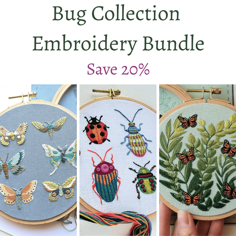 *Pre - order* Bug Collector Embroidery Kit Bundle - Shop at Persephone's Hearth