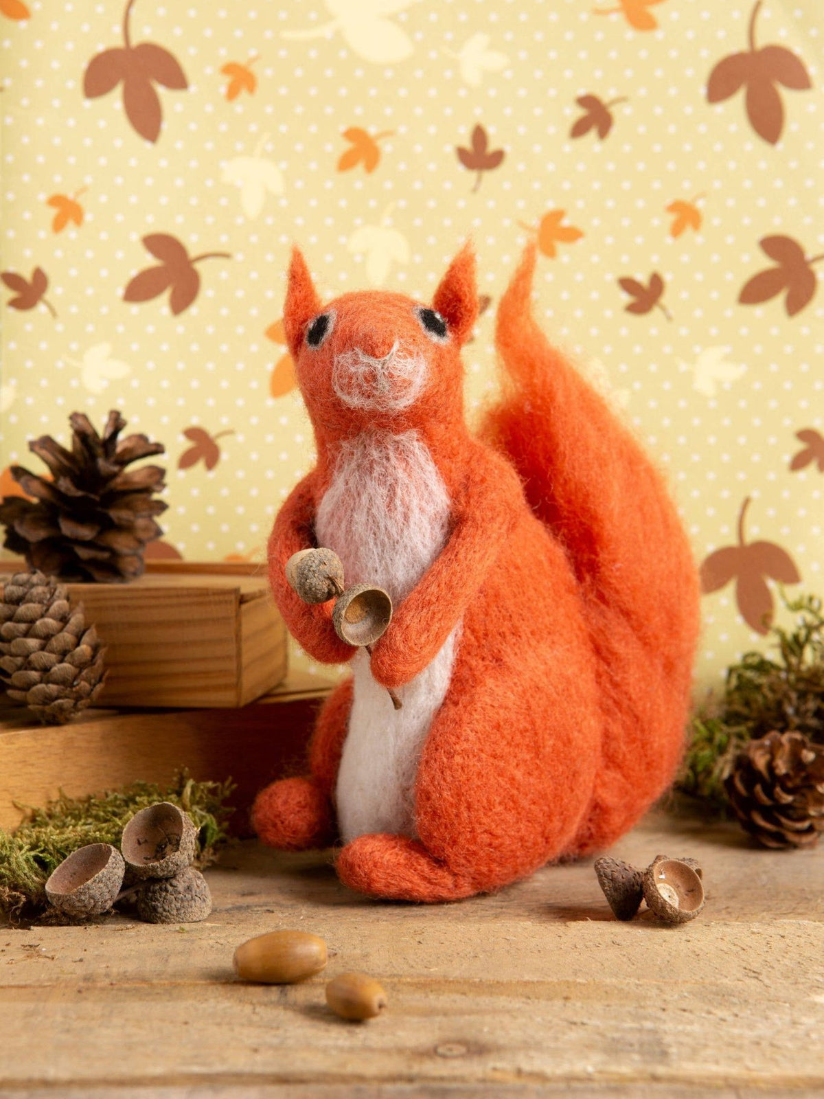 *Pre-order* Red Squirrel Needle Felting Craft Kit - Shop at Persephone's Hearth
