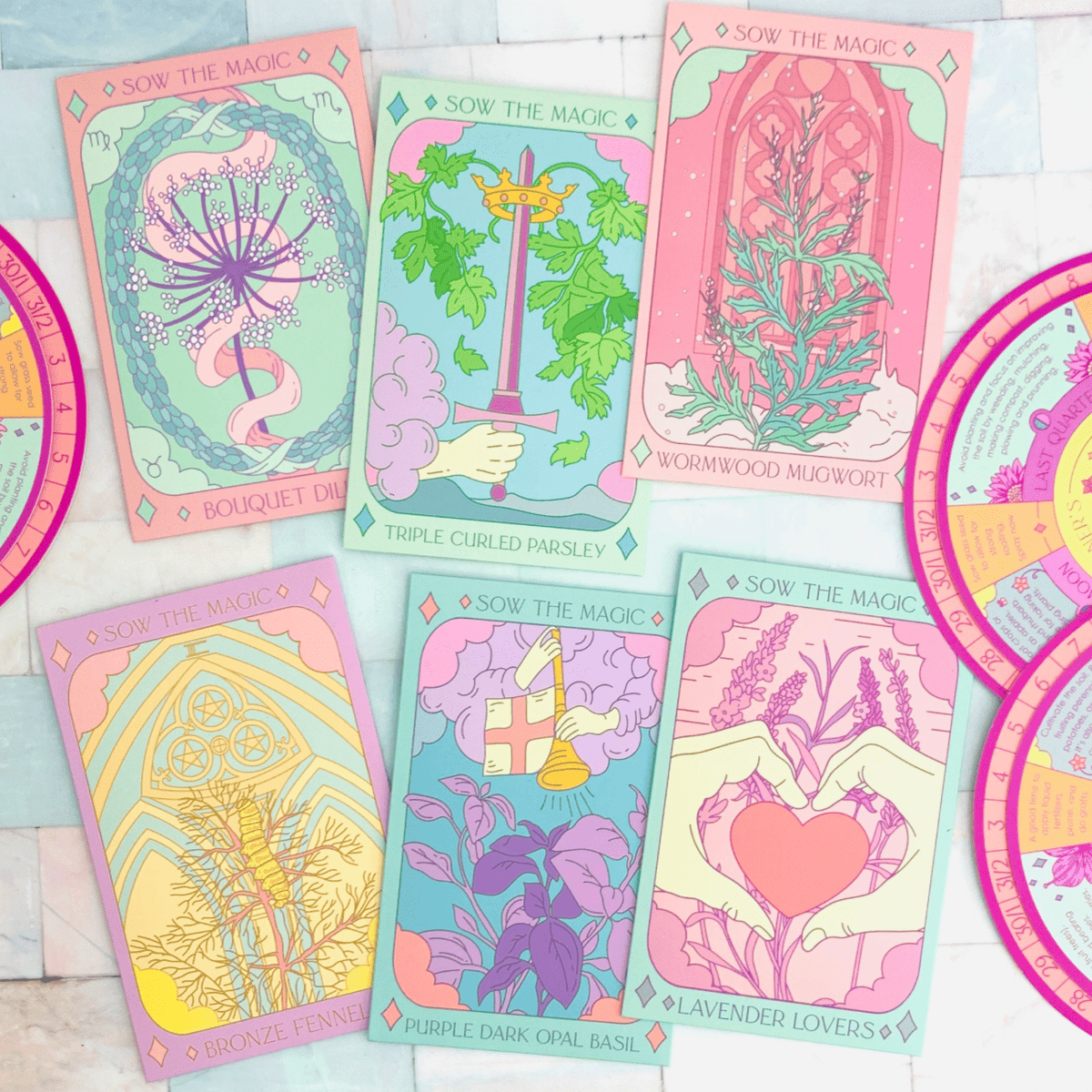 Purple Dark Opal Basil Tarot Garden Seed Packet - Shop at Persephone's Hearth
