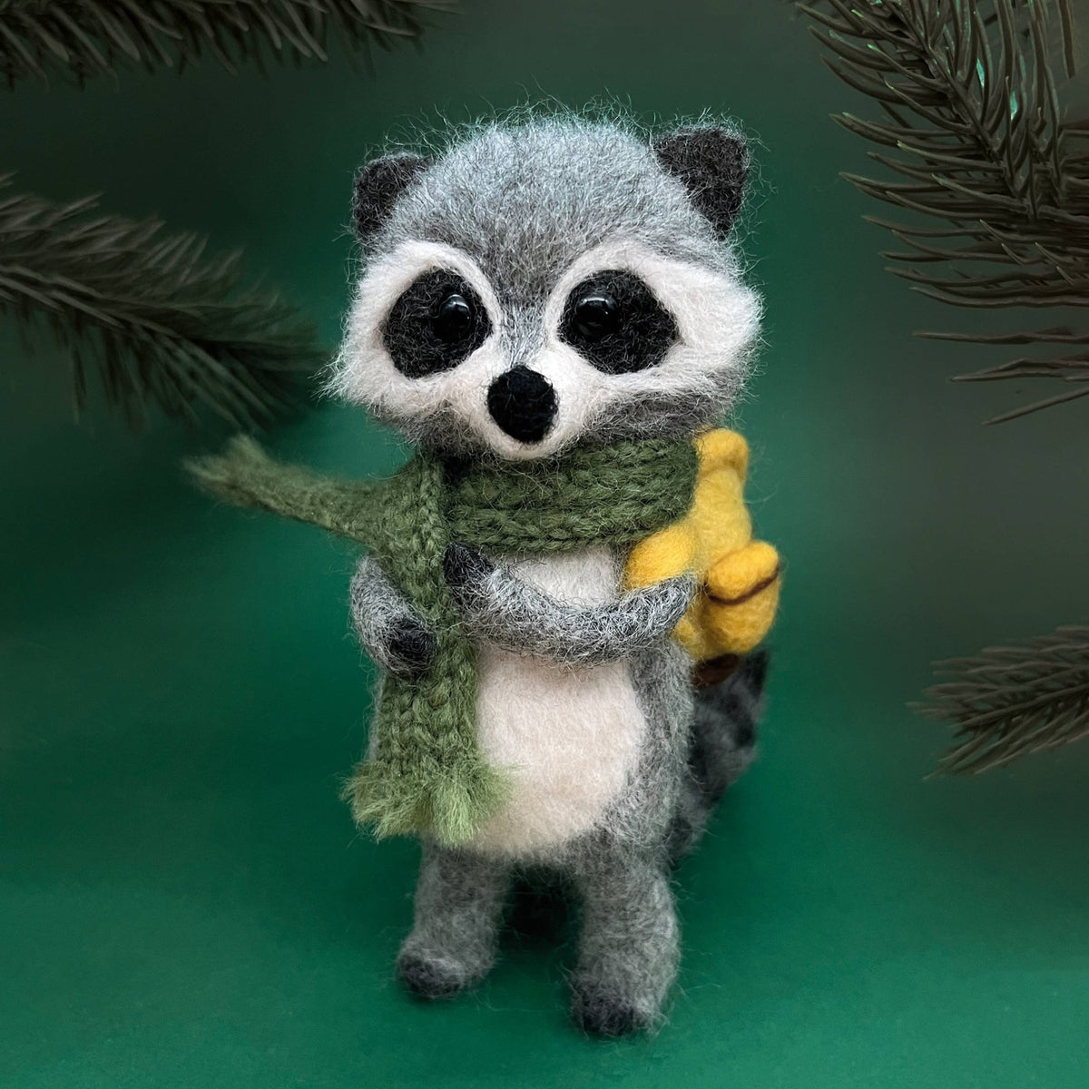 Raccoon Needle Felting Kit - Shop at Persephone's Hearth