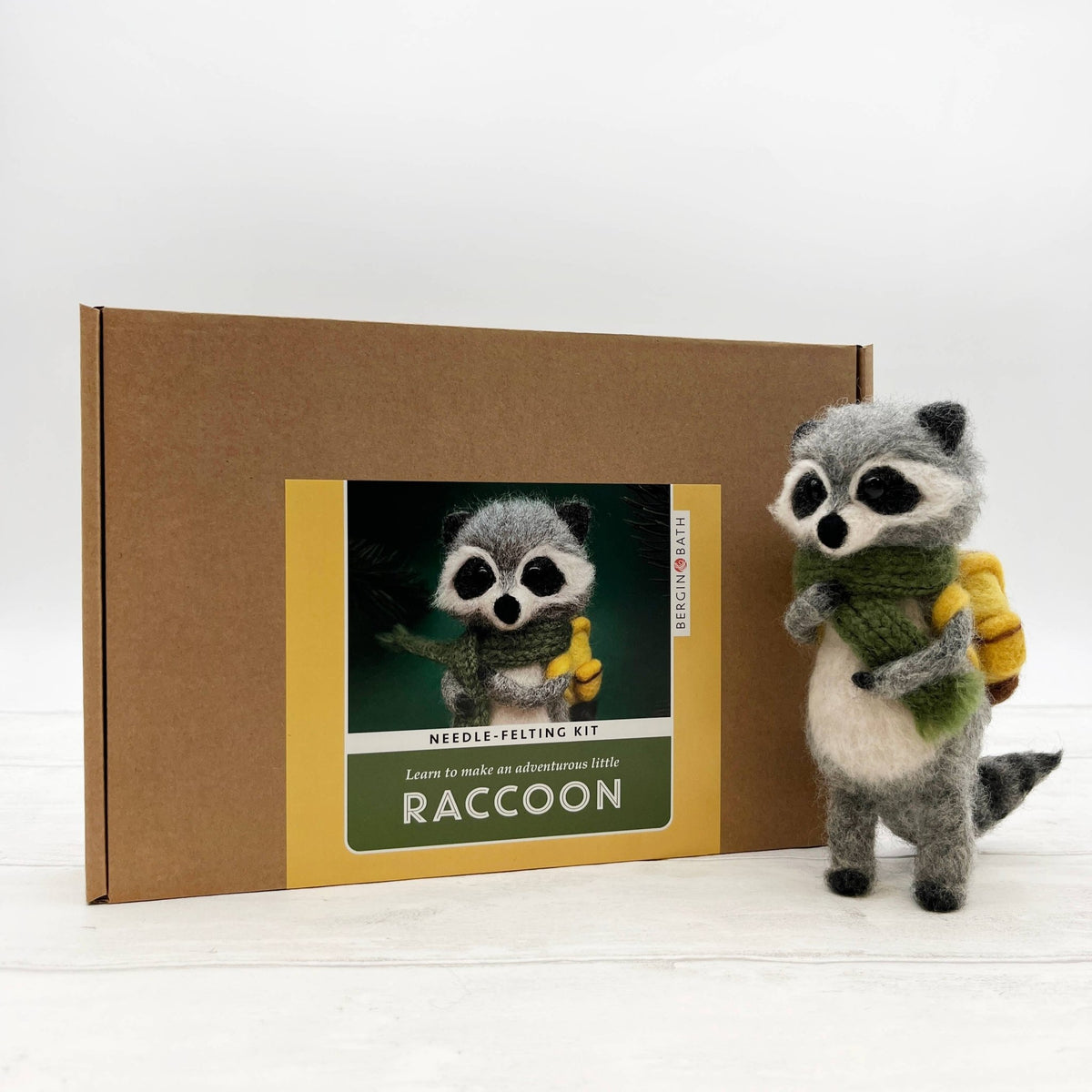 Raccoon Needle Felting Kit - Shop at Persephone's Hearth