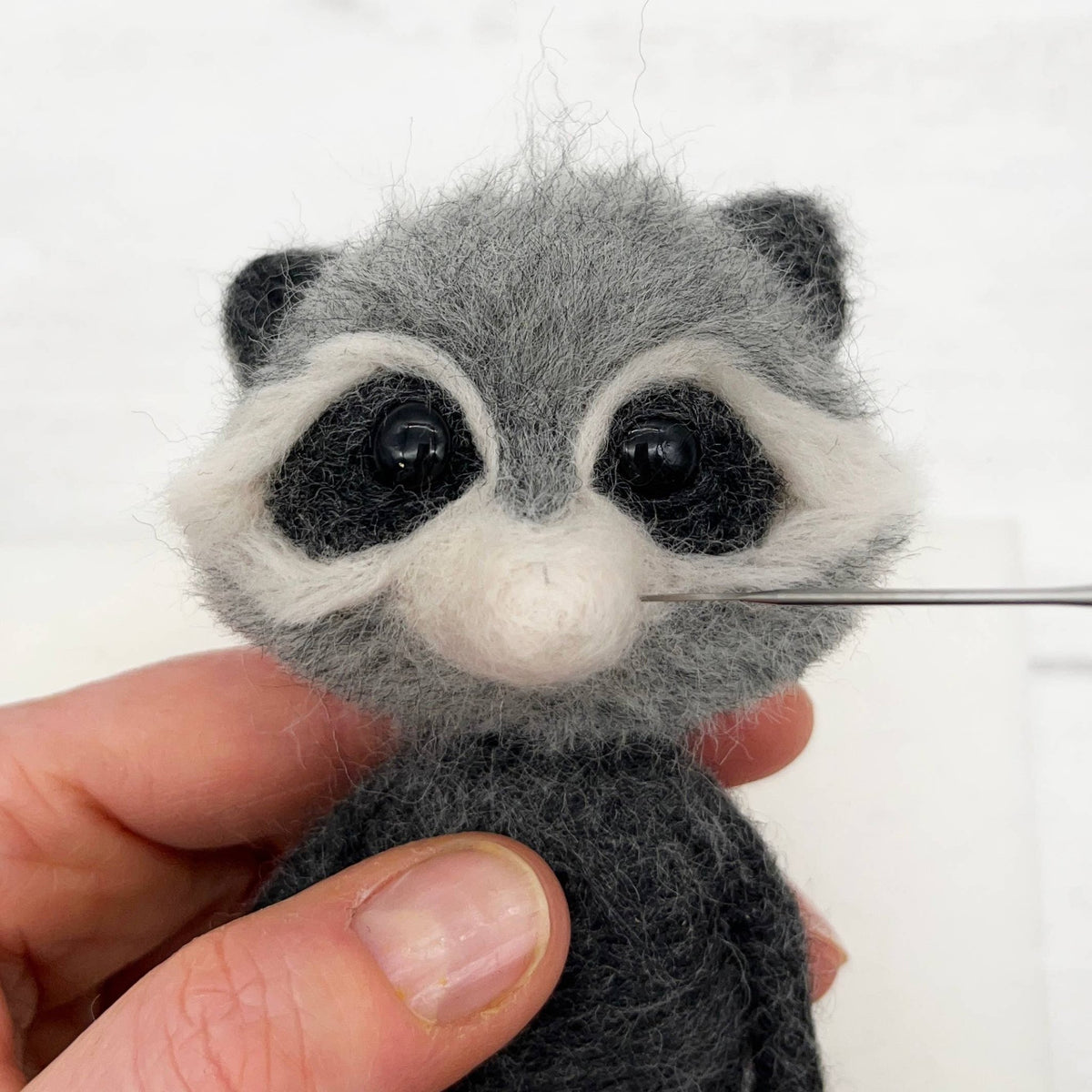 Raccoon Needle Felting Kit - Shop at Persephone's Hearth