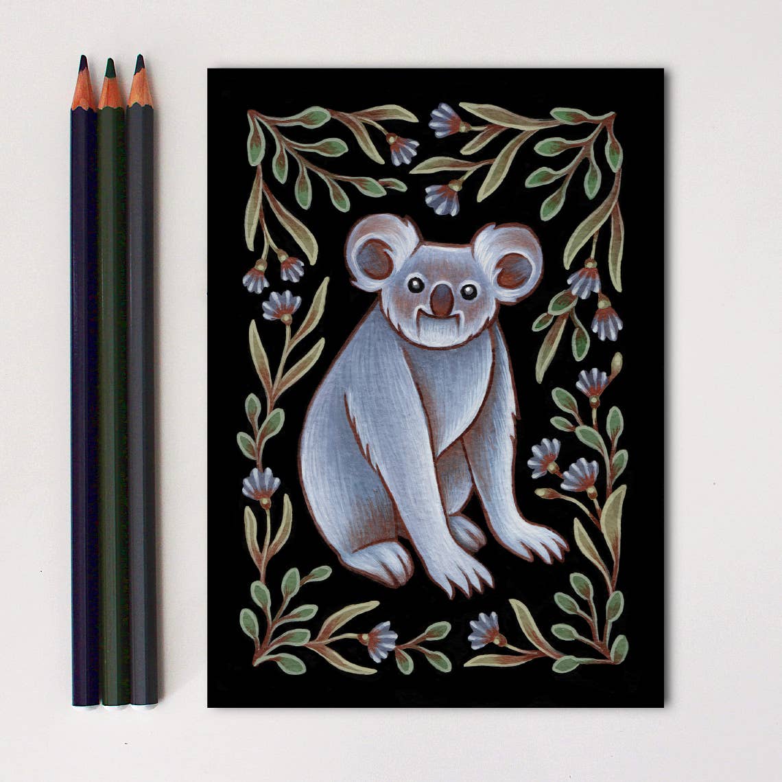 *Retiring* Koala Folk Art Print, multiple sizes - Shop at Persephone's Hearth