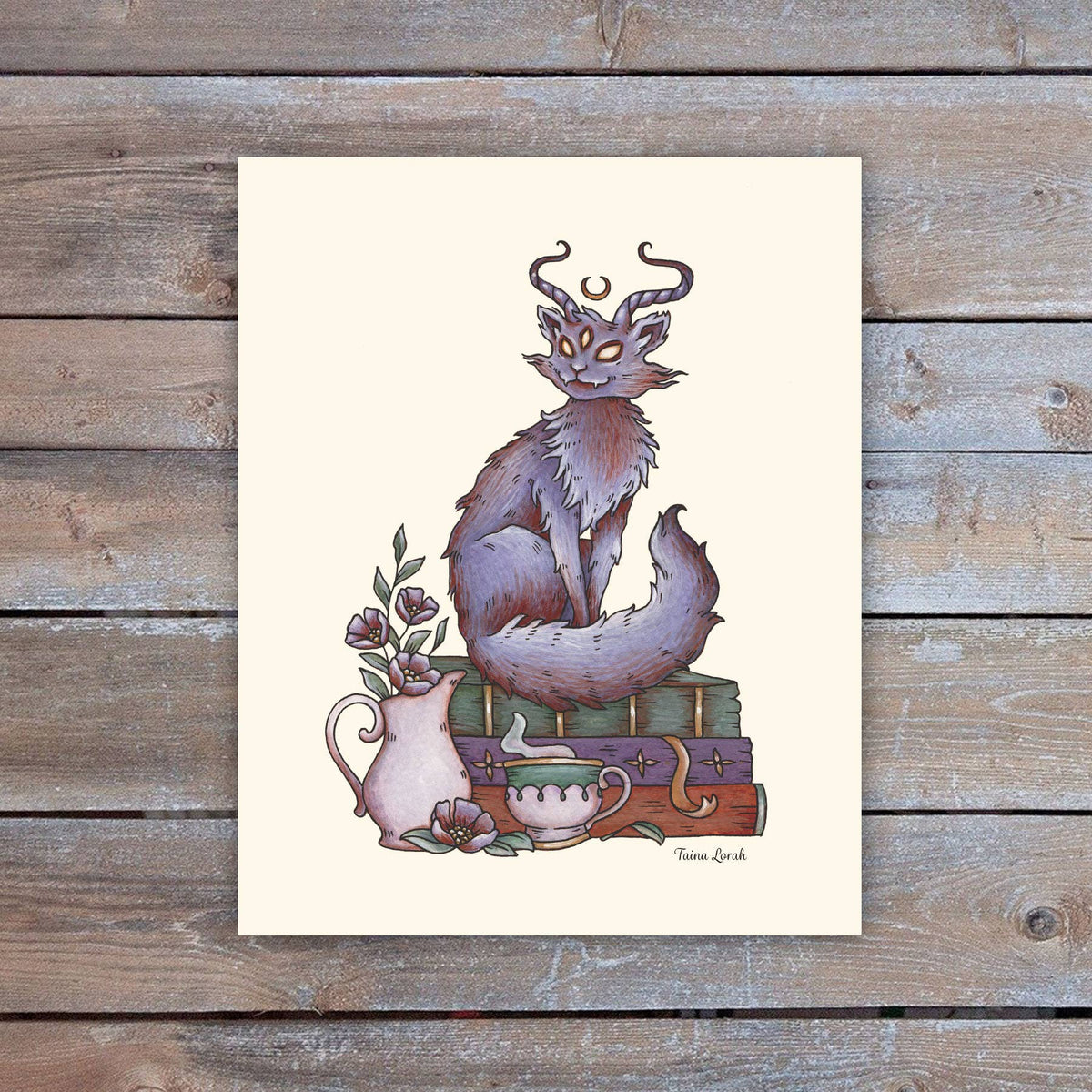 *Retiring* Witchy Cat Art Print, 10" x 8" - Shop at Persephone's Hearth