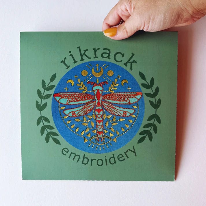 Rikrack Embroidery Kit 6" Beginner Mystic Dragonfly Embroidery Kit