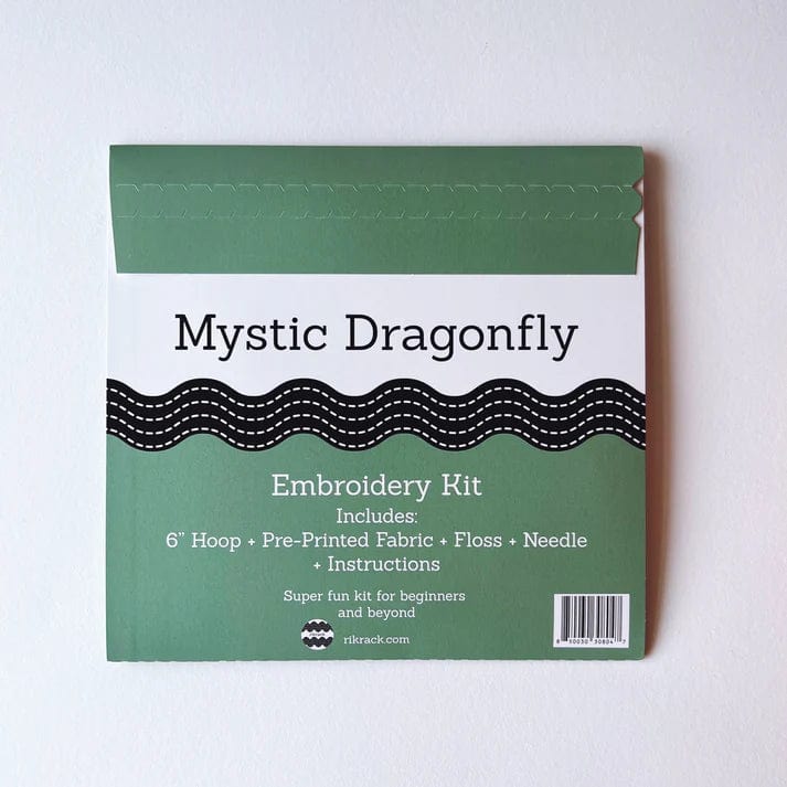 Rikrack Embroidery Kit 6" Beginner Mystic Dragonfly Embroidery Kit