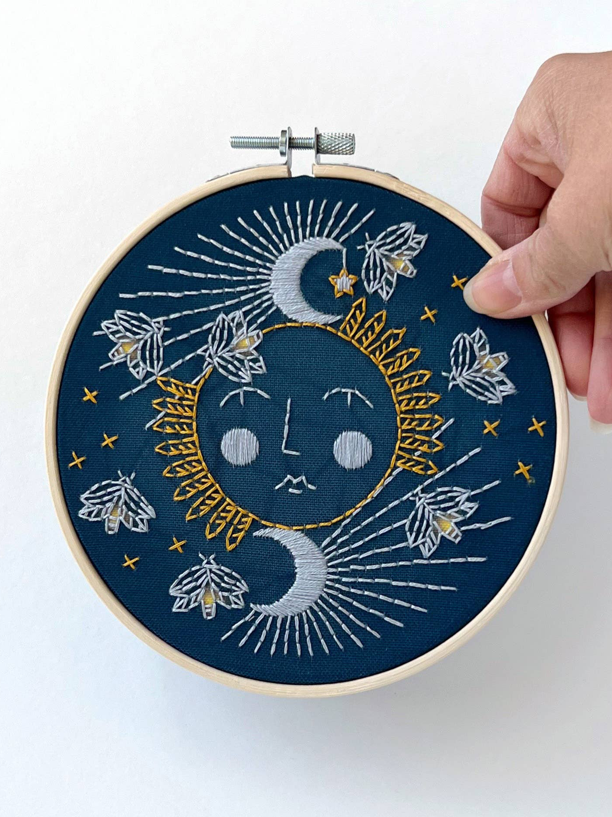 6" Beginner Moonglow Embroidery Kit