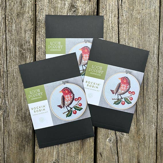Rockin Robin Cross Stitch Kit (Hoop not included) - Shop at Persephone's Hearth