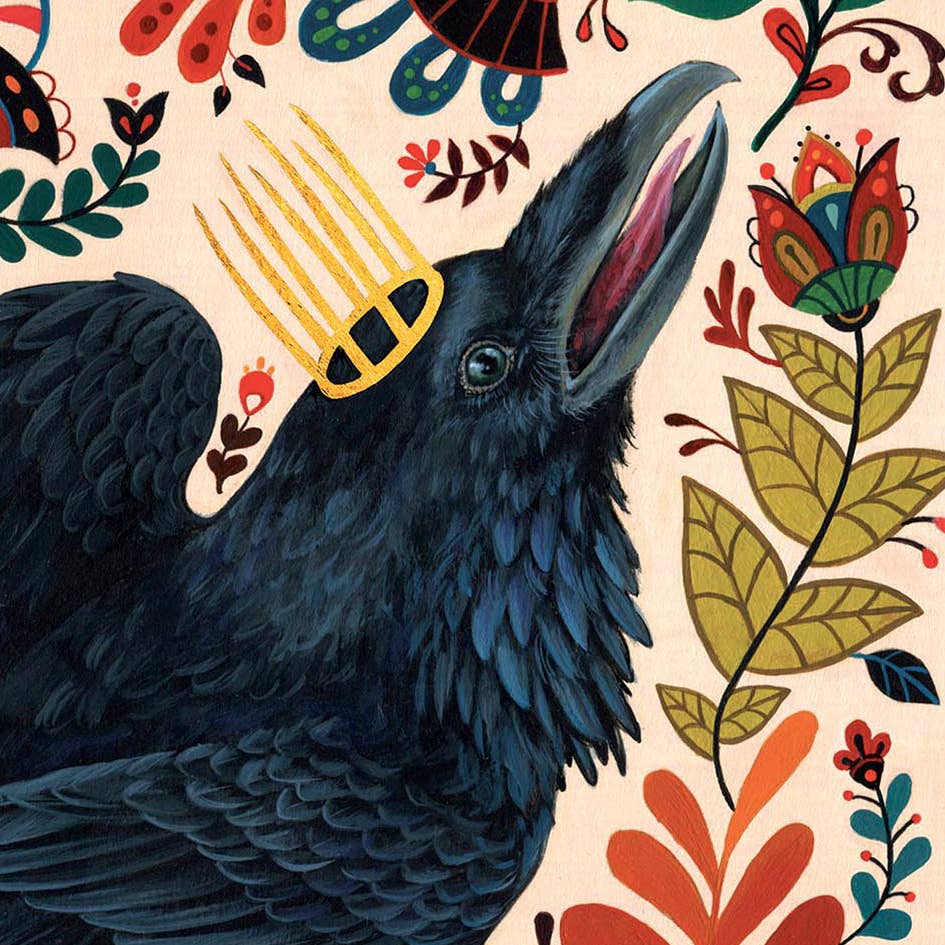 "Rude Bones" Folk Art Print, 14" x 11" - Shop at Persephone's Hearth