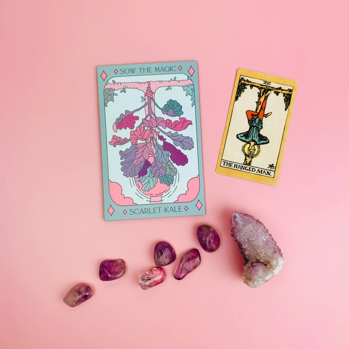Scarlet Kale Tarot Garden Seed Packet - Shop at Persephone's Hearth