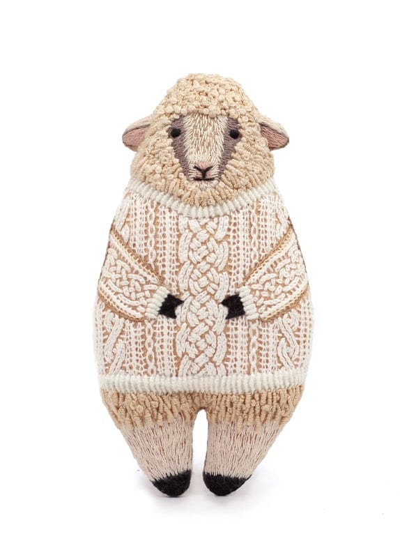 "Sheep" Embroidery Doll Kit - Shop at Persephone's Hearth