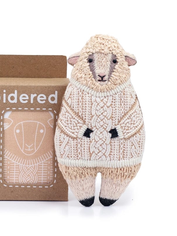 "Sheep" Embroidery Doll Kit - Shop at Persephone's Hearth