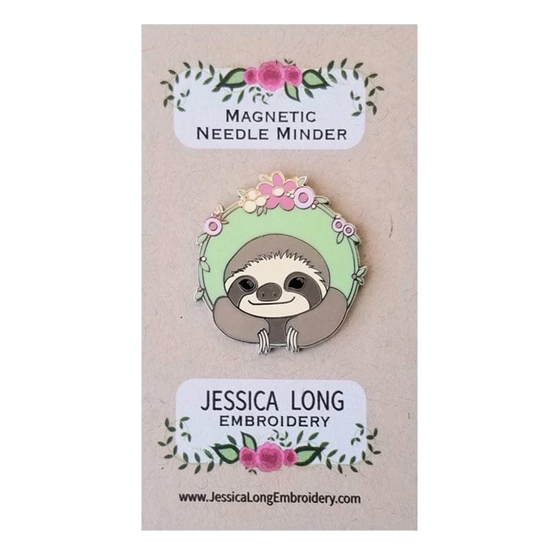 Sloth Enamel Needle Minder - Shop at Persephone's Hearth