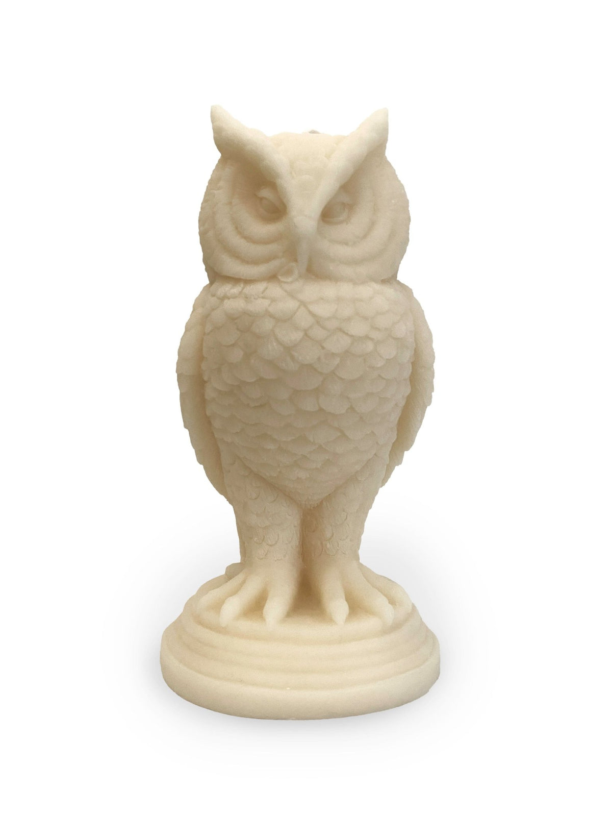 Snowy Owl Pillar Candle - Shop at Persephone's Hearth