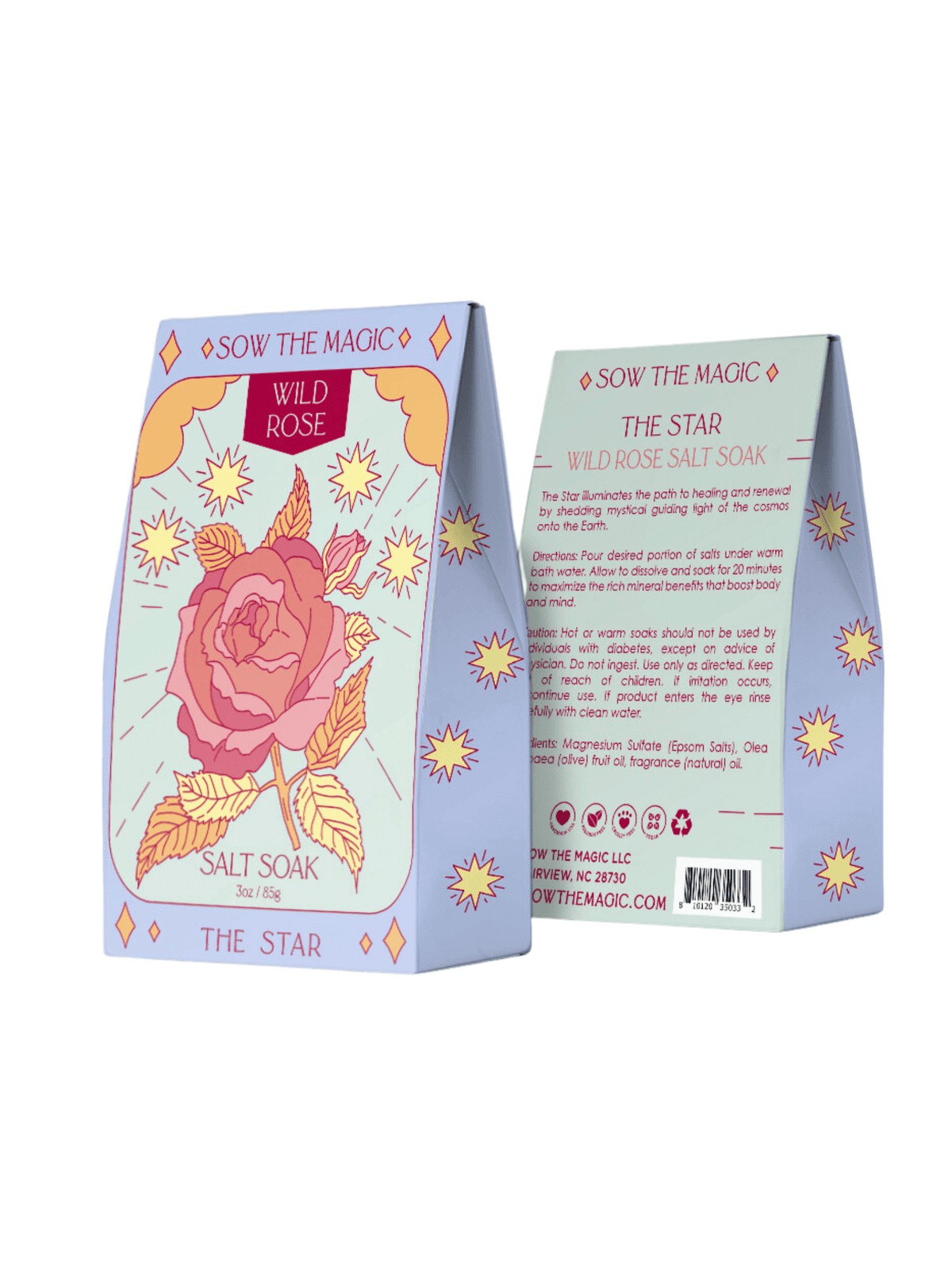 Sow the Magic Bath Salt The Star Salt Soak in Wild Rose