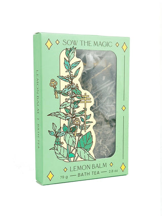 Sow the Magic Bath Tea Lemon Balm Tarot Botanical Bath Tea Box