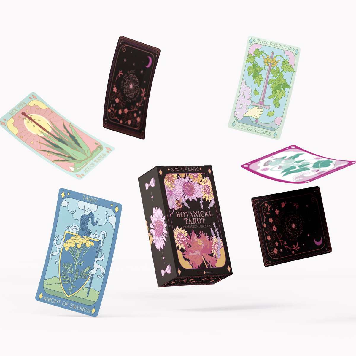 Sow the Magic Botanical Tarot Deck + Guidebook by: Sow the Magic