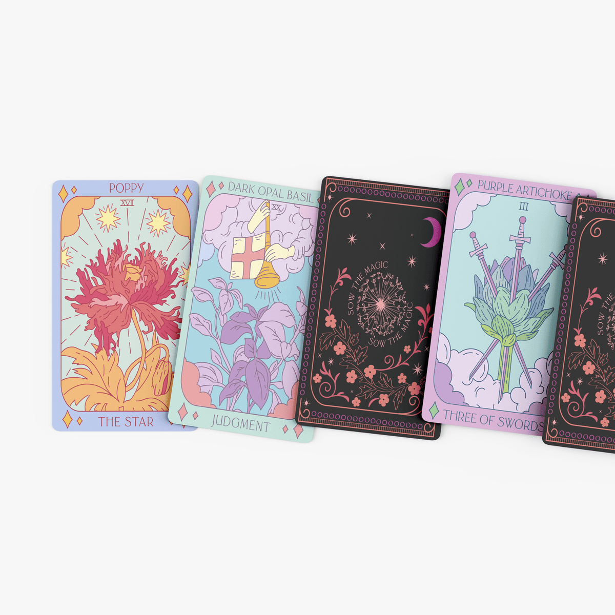 Sow the Magic Botanical Tarot Deck + Guidebook by: Sow the Magic