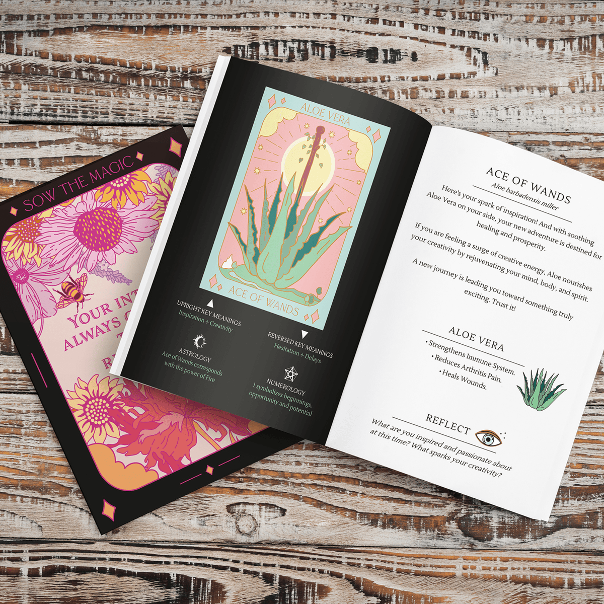 Sow the Magic Botanical Tarot Deck + Guidebook by: Sow the Magic