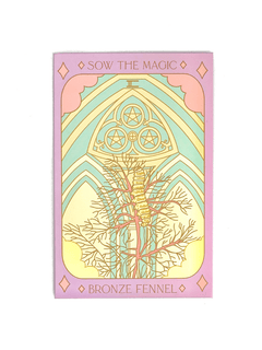 Bronze Fennel Tarot Garden Seed Packet