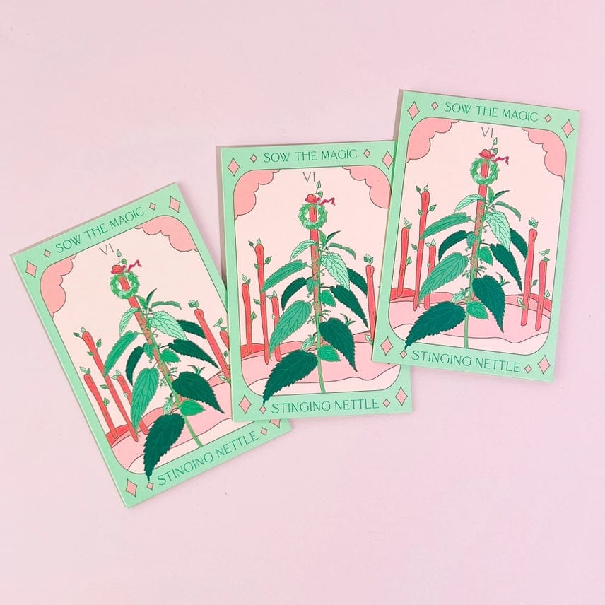 Sow the Magic Garden Seeds Stinging Nettle Tarot Garden Seed Packet