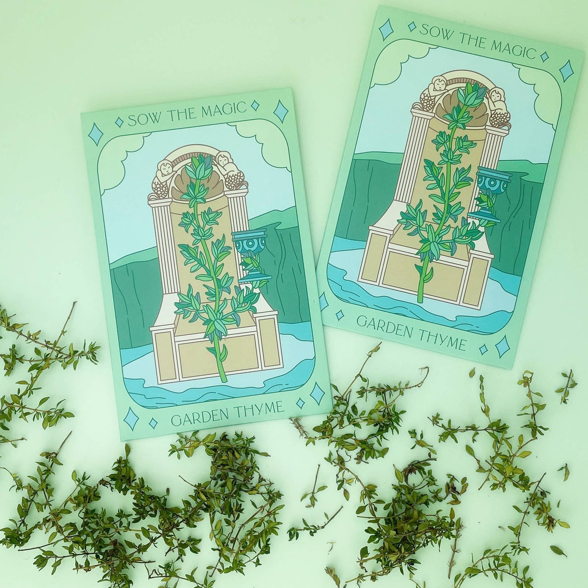 Sow the Magic Garden Thyme Tarot Garden + Gift Seed Packet