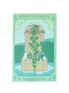 Garden Thyme Tarot Garden Seed Packet